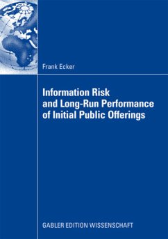 Information Risk and Long-Run Performance of Initial Public Offerings - Ecker, Frank