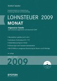 Lohnsteuer Monat 2009 Allgemeine Tabelle Monat