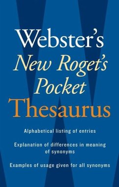 Webster's New Roget's Pocket Thesaurus - Editors of Webster's New World Coll