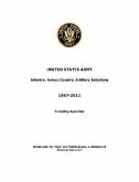 US Army: Infantry, Armor/Cavalry, Artillery Battalions 1957-2011