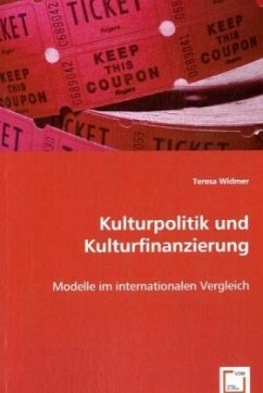 Kulturpolitik und Kulturfinanzierung - Widmer, Teresa