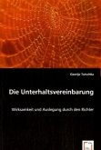 Die Unterhaltsvereinbarung