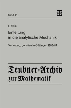 Einleitung in die analytische Mechanik - Klein, Felix