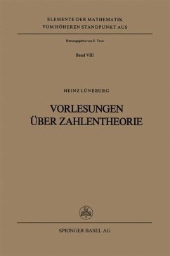 Vorlesungen über Zahlentheorie - Lüneburg, H.