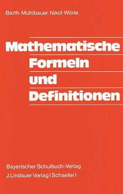 Mathematische Formeln und Definitionen