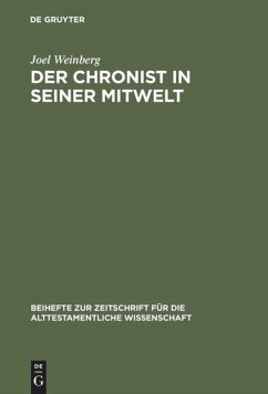 Cover Der Chronist in seiner Mitwelt