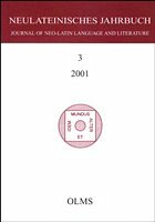 Cover Neulateinisches Jahrbuch. Band 3/2001