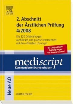 Cover 2. Abschnitt der Ärztlichen Prüfung (4/2008) / Mediscript, Kommentierte Examensfragen, Neue AO