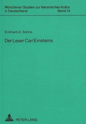 Der Leser Carl Einsteins Der Leser Carl Einsteins