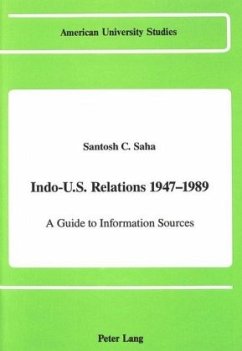 Cover Indo-U.S. Relations 1947-1989