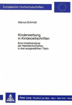 Kinderwerbung in Kinderzeitschriften - Schmidt, Marcus