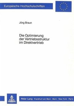 Cover Die Optimierung der Vertriebsstruktur im Direktvertrieb