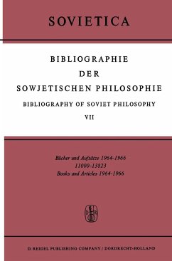 Bibliographie Der Sowjetischen Philosophie Bibliography of Soviet Philosophy - Bochenski, J.M. / Blakeley, J.E. (Hgg.)