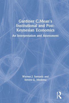 Cover Gardiner C.Mean's Institutional and Post-Keynesian Economics