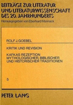 Kritik und Revision - Goebel, Rolf J.