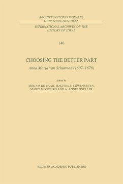 Choosing the Better Part - de Baar, M.P. / Löwensteyn, Machteld / Monteiro, Marit / Sneller, A. Agnes (Hgg.)