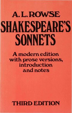 Shakespeare S Sonnets - Rowe, Alfred Lestie