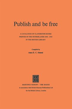 Publish and be Free - Simoni, Anna E. C.