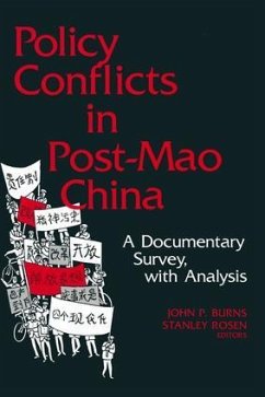 Policy Conflicts in Post-Mao China - Burns, John P; Rosen, Stanley