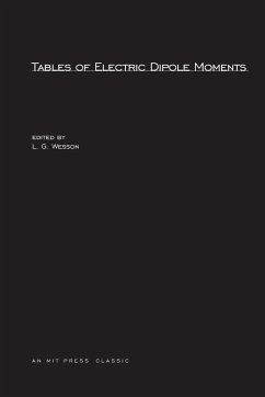 Tables of Electric Dipole Moments - Wesson, L. G. (ed.)