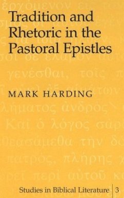 Cover Tradition and Rhetoric in the Pastoral Epistles