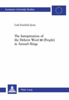 The Interpretation of the Hebrew Word (People) in Samuel-Kings - Ijezie, Luke E.