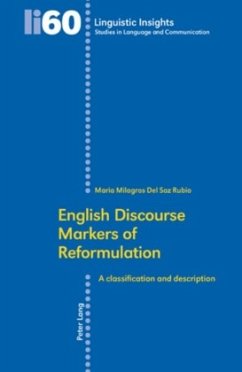 English Discourse Markers of Reformulation - Del Saz Rubio, Maria Milagros