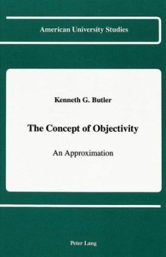 The Concept of Objectivity - Butler, Ken