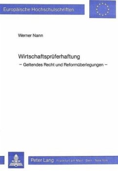 Wirtschaftsprüferhaftung - Nann, Werner