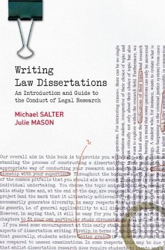 Writing Law Dissertations - Salter, Michael; Mason, Julie