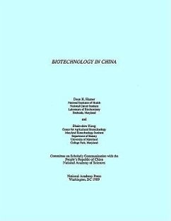 Biotechnology in China - National Academy Of Sciences; Committee on Scholarly Communication with the People's Republic of China