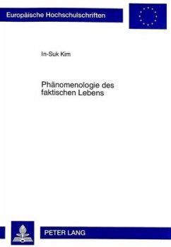 Cover Phänomenologie des faktischen Lebens
