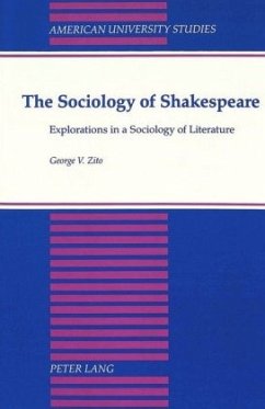 The Sociology of Shakespeare - Zito, George V.