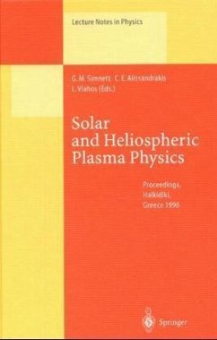 Solar and Heliospheric Plasma Physics - Simnett, George M., Constantine E. Alissandrakis und Loukas Vlahos