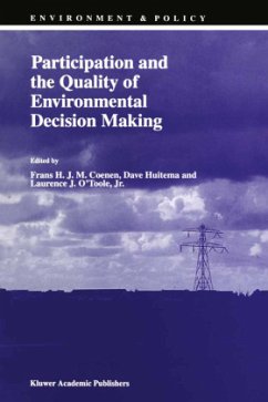 Participation and the Quality of Environmental Decision Making - Coenen