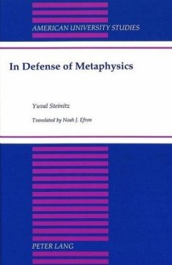 In Defense of Metaphysics - Steinitz, Yuval