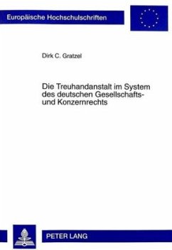 Cover Die Treuhandanstalt im System des deutschen Gesellschafts- und Konzernrechts