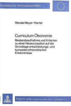 Cover Curriculum Ökonomie