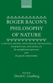 Roger Bacon's Philosophy of Nature C