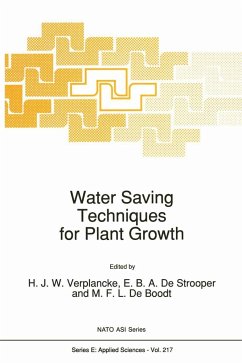 Water Saving Techniques for Plant Growth - Verplancke, H. (ed.) / de Strooper, E.B.A. / de Boodt, M.F.