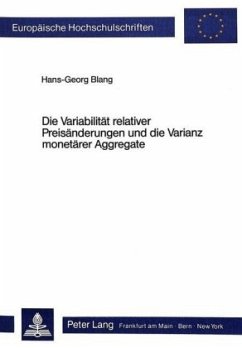 Cover Die Variabilität relativer Preisänderungen und die Varianz monetärer Aggregate