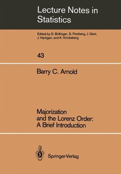 Majorization and the Lorenz Order: A Brief Introduction - Arnold, Barry C.