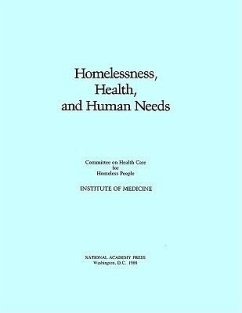 Cover Homelessness, Health and Human Needs