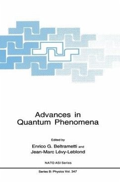 Advances in Quantum Phenomena - North Atlantic Treaty Organization; NATO Advanced Study Institute on Advances in Quantum Phenomena