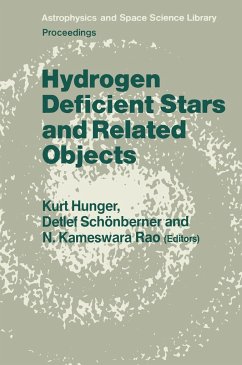 Hydrogen Deficient Stars and Related Objects - Hunger, K. / Schnberner, Detlef / Rao, N.K. (eds.)