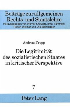 Die Legitimität des sozialistischen Staates in kritischer Perspektive - Universität Münster