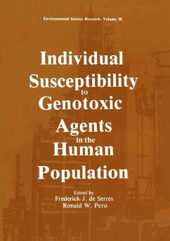 Individual Susceptibility to Genotoxic Agents in the Human Population - De Serres, Frederick J.; Pero, Ronald W.; Sheridan, William