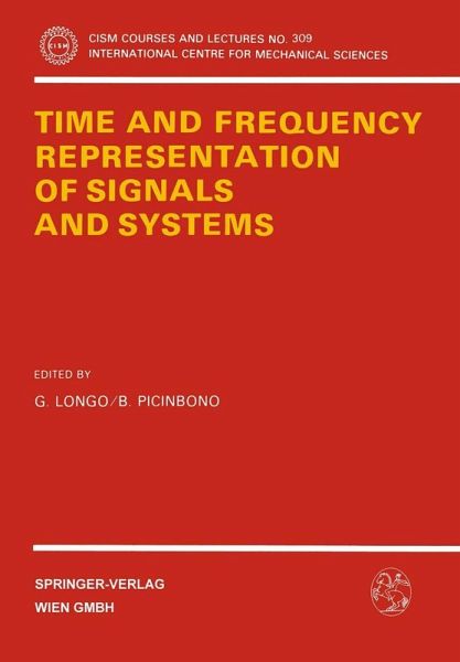 Time and Frequency Representation of Signals and Systems Time and Frequency Representation of Signals and Systems