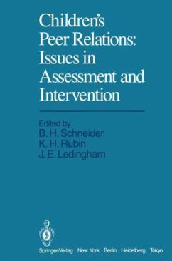 Cover Children's Peer Relations: Issues in Assessment and Intervention