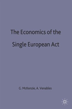 The Economics of the Single European ACT - McKenzie, George